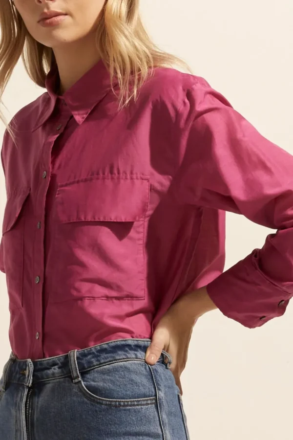 Store zoe kratzmann Abroad Top-Magenta