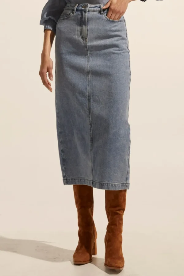Discount zoe kratzmann Accord Skirt-Washed Denim
