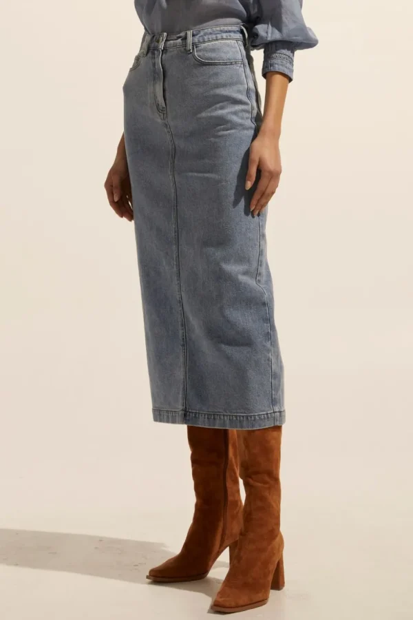 Discount zoe kratzmann Accord Skirt-Washed Denim