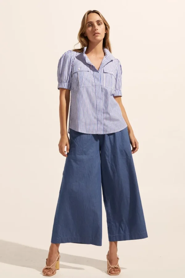 Sale zoe kratzmann Allot Top-Cobalt Stripe