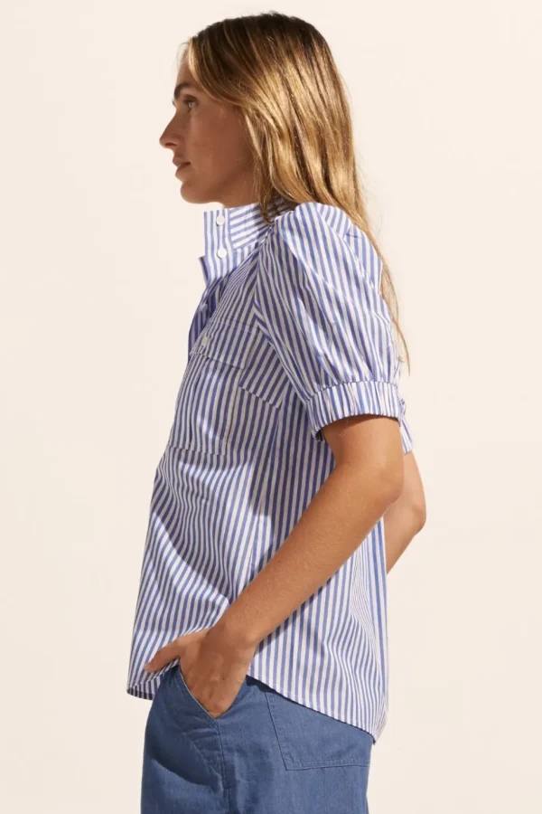 Sale zoe kratzmann Allot Top-Cobalt Stripe