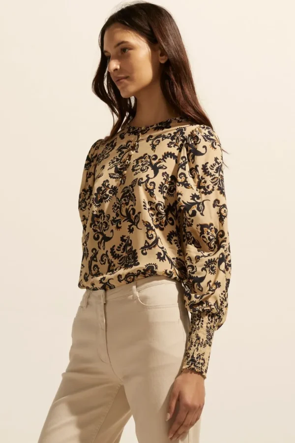 Sale zoe kratzmann Beam Top-Ochre Floral