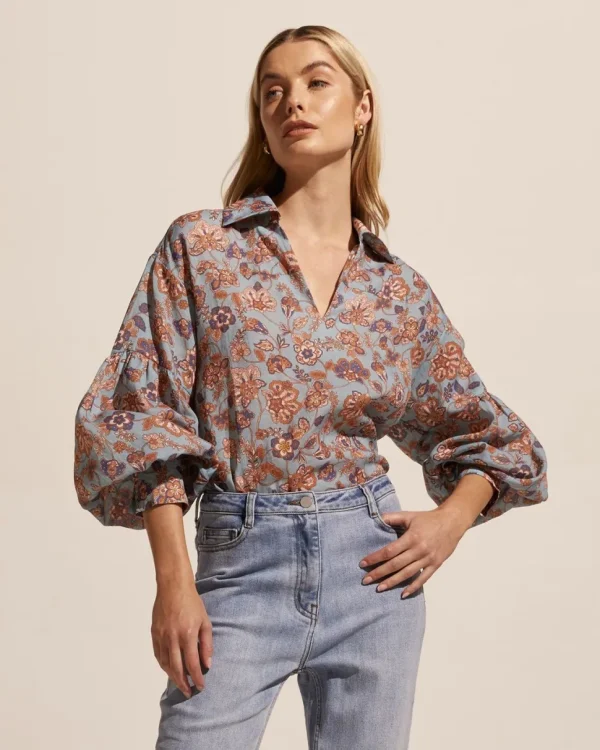 Outlet zoe kratzmann Bounty Top-Sardine Paisley