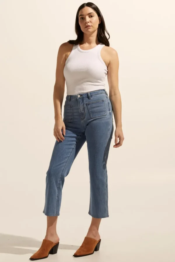 Cheap zoe kratzmann College Jean-Mid Denim