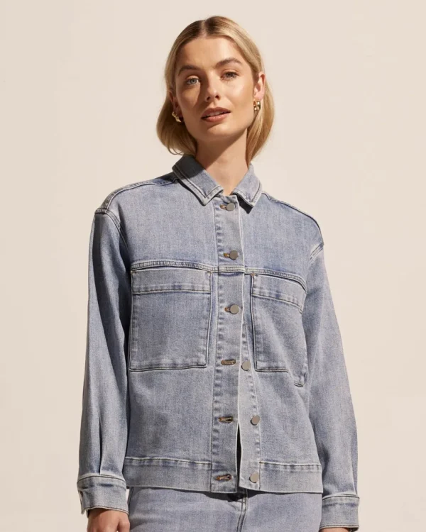 New zoe kratzmann Edit Jacket-Washed Denim