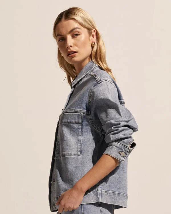 New zoe kratzmann Edit Jacket-Washed Denim