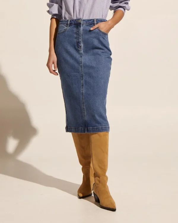 Discount zoe kratzmann Element Skirt-Mid Denim