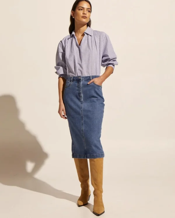 Discount zoe kratzmann Element Skirt-Mid Denim