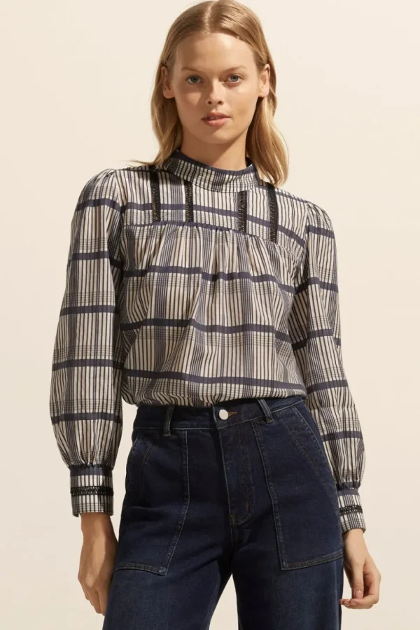Hot zoe kratzmann Faze Top-Ink/Porcelain Check