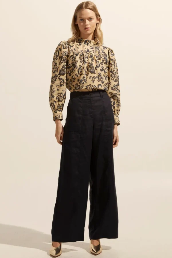 Hot zoe kratzmann Faze Top-Ochre Floral