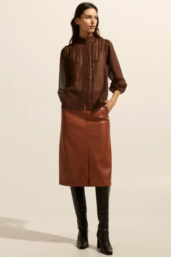 Shop zoe kratzmann Focus Top-Chocolate