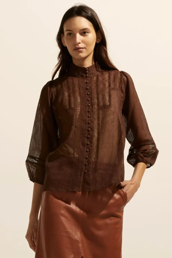 Shop zoe kratzmann Focus Top-Chocolate