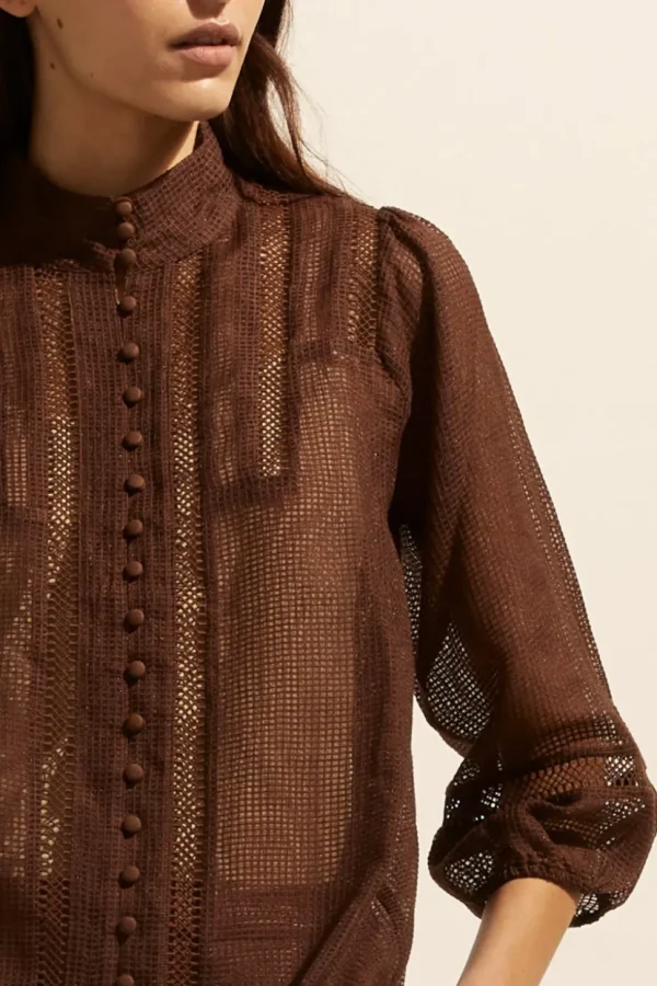 Shop zoe kratzmann Focus Top-Chocolate