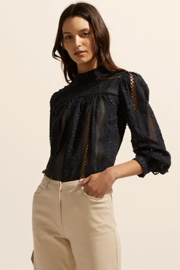 Online zoe kratzmann Glimpse Top-Indigo