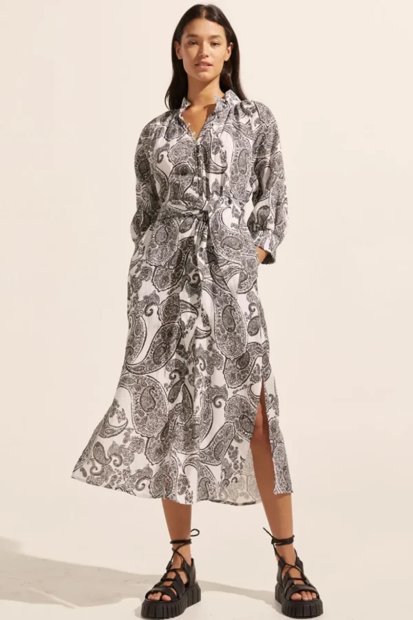 Shop zoe kratzmann Halcyon Dress-Black Paisley