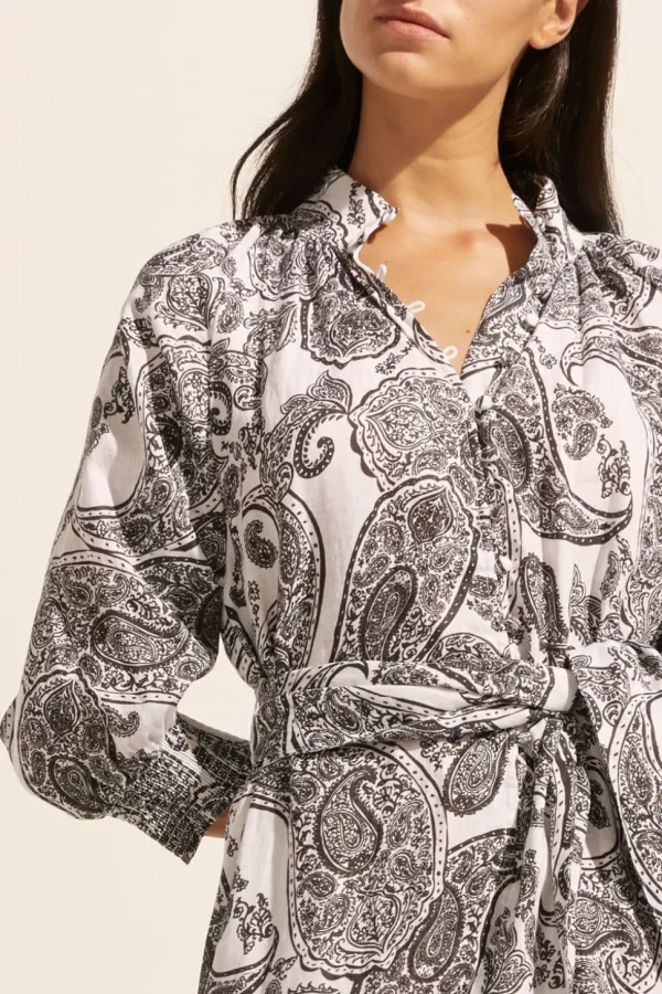 Shop zoe kratzmann Halcyon Dress-Black Paisley