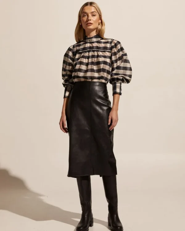 Online zoe kratzmann Horizen Top-Black/Ecru Check