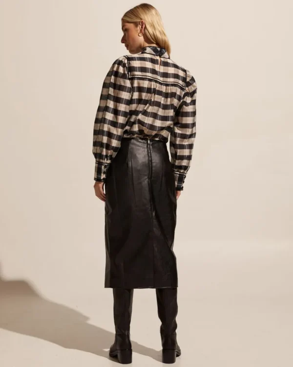 Online zoe kratzmann Horizen Top-Black/Ecru Check