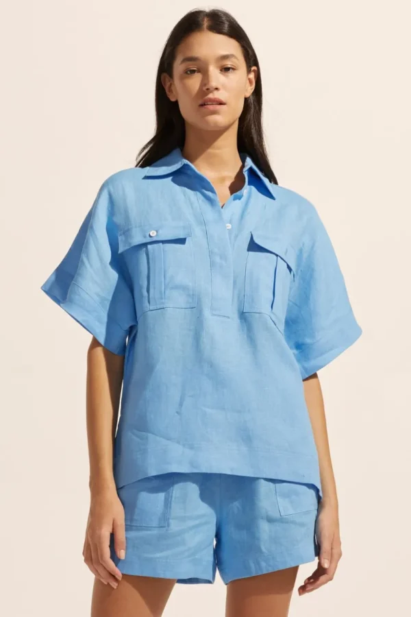 Outlet zoe kratzmann Medley Top-Peacock