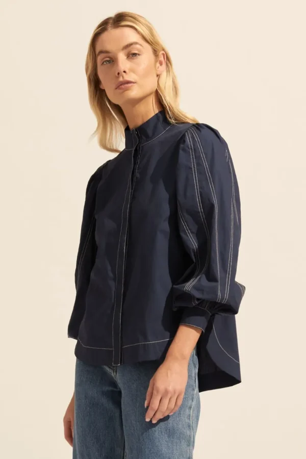 Cheap zoe kratzmann Oblige Top-Indigo