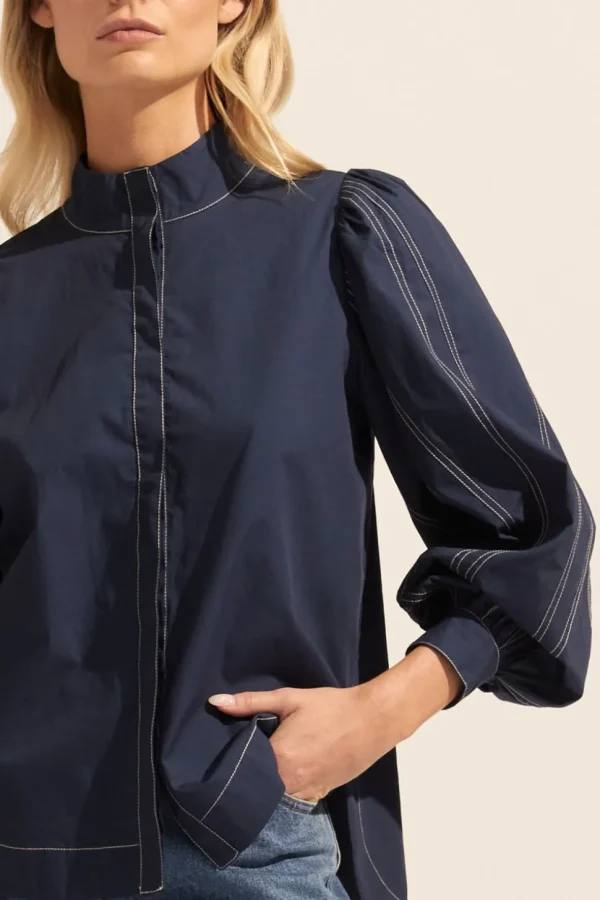 Cheap zoe kratzmann Oblige Top-Indigo