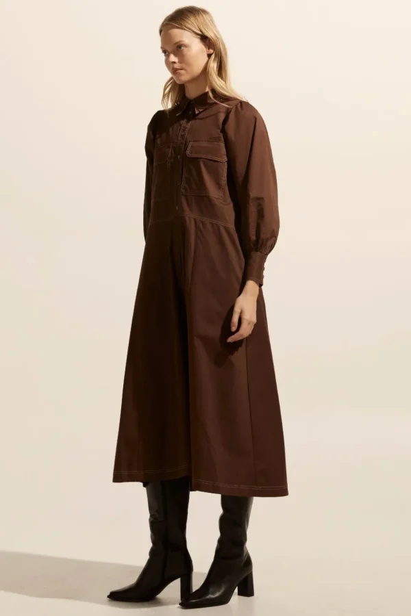 Discount zoe kratzmann Recess Dress-Chocolate
