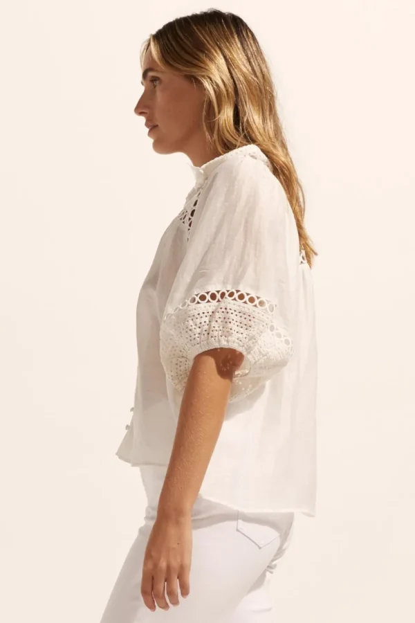 Outlet zoe kratzmann Roam Top-Porcelain
