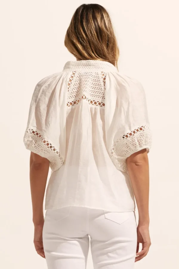 Outlet zoe kratzmann Roam Top-Porcelain