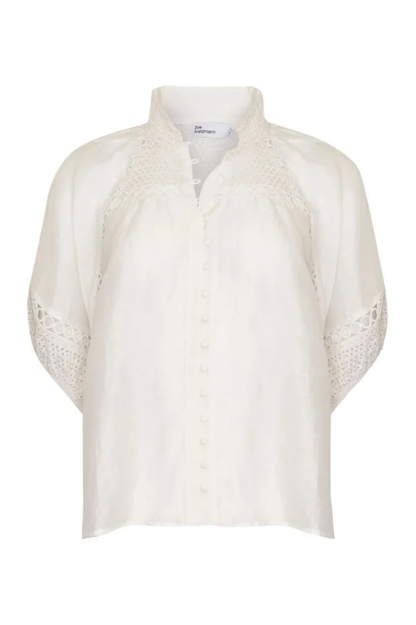 Outlet zoe kratzmann Roam Top-Porcelain