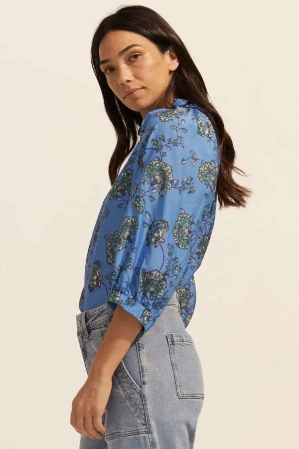 New zoe kratzmann Siesta Top- Azure Botanic
