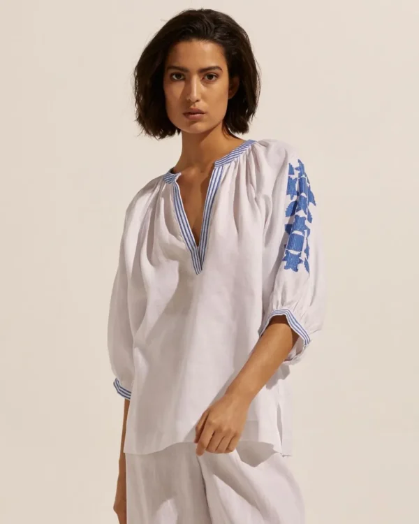 Outlet zoe kratzmann Solitude Top-Azure
