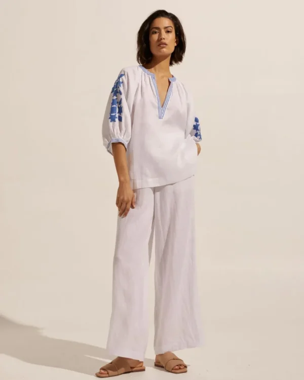 Outlet zoe kratzmann Solitude Top-Azure