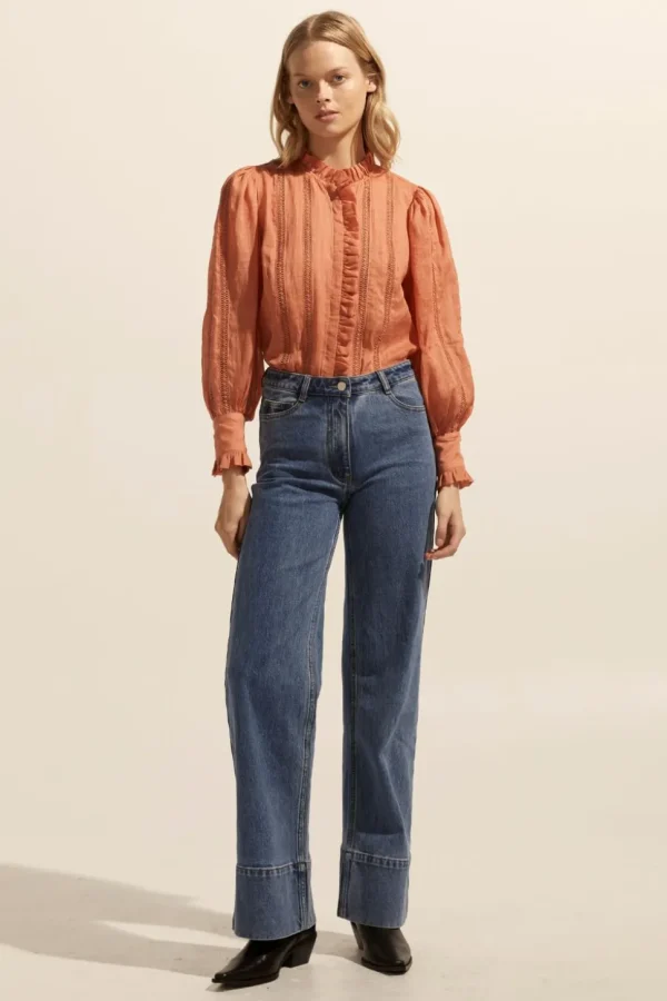 Outlet zoe kratzmann Swoon Top-Apricot