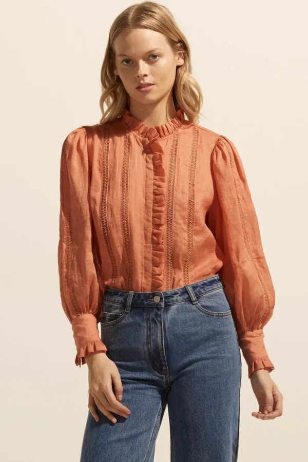 Outlet zoe kratzmann Swoon Top-Apricot