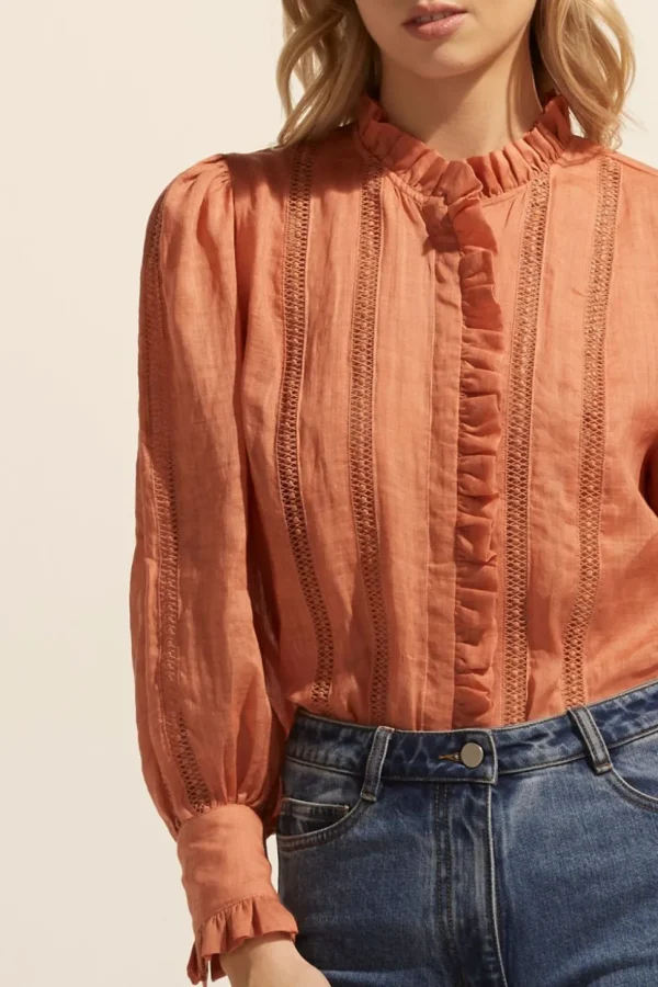 Outlet zoe kratzmann Swoon Top-Apricot