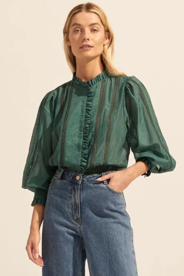 Online zoe kratzmann Swoon Top-Green