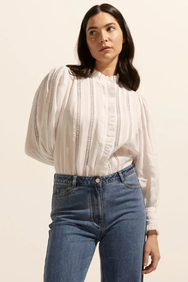 Flash Sale zoe kratzmann Swoon Top-Porcelain