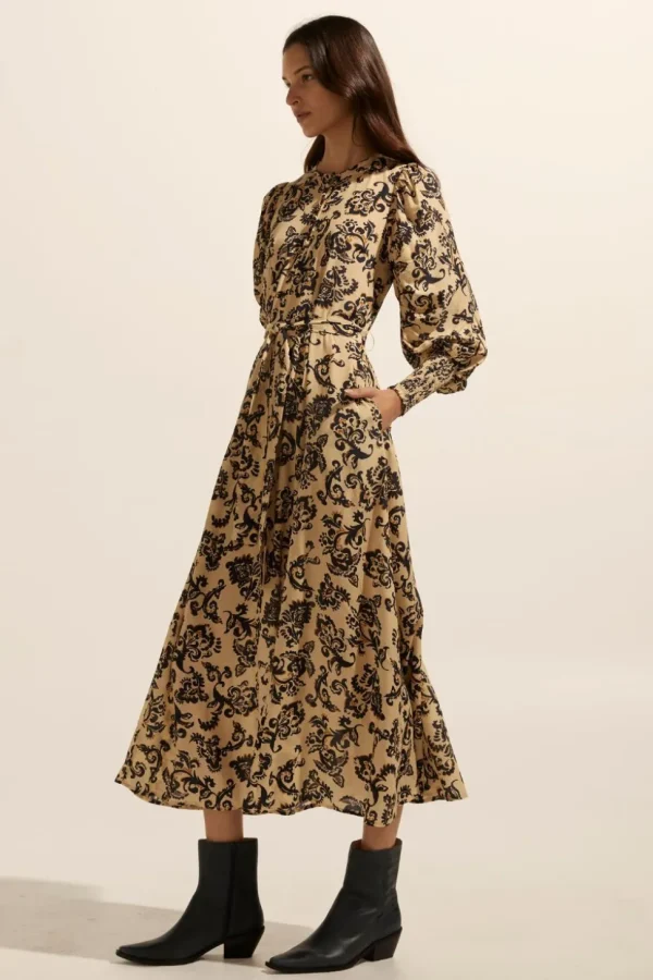 Outlet zoe kratzmann Tangent Dress-Ochre Floral