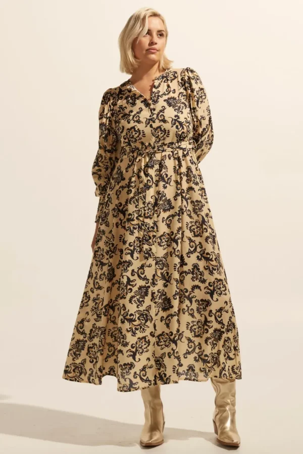 Outlet zoe kratzmann Tangent Dress-Ochre Floral